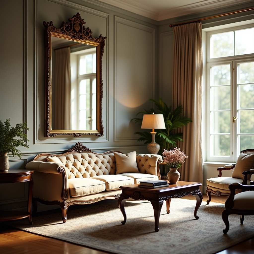 Living Room Mirror Wall 25