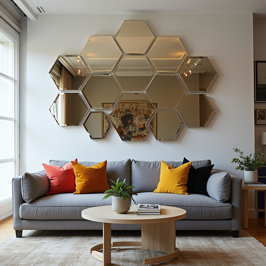 Living Room Mirror Wall 28