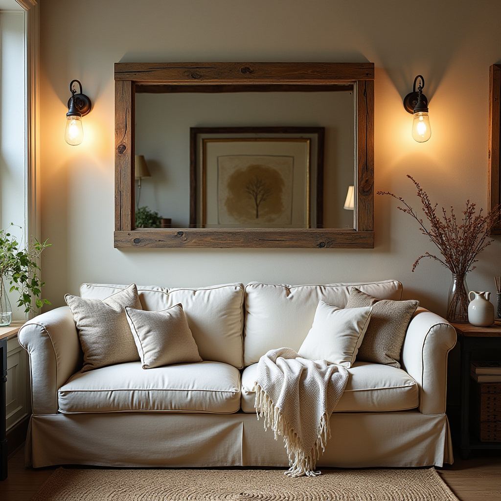 Living Room Mirror Wall 29