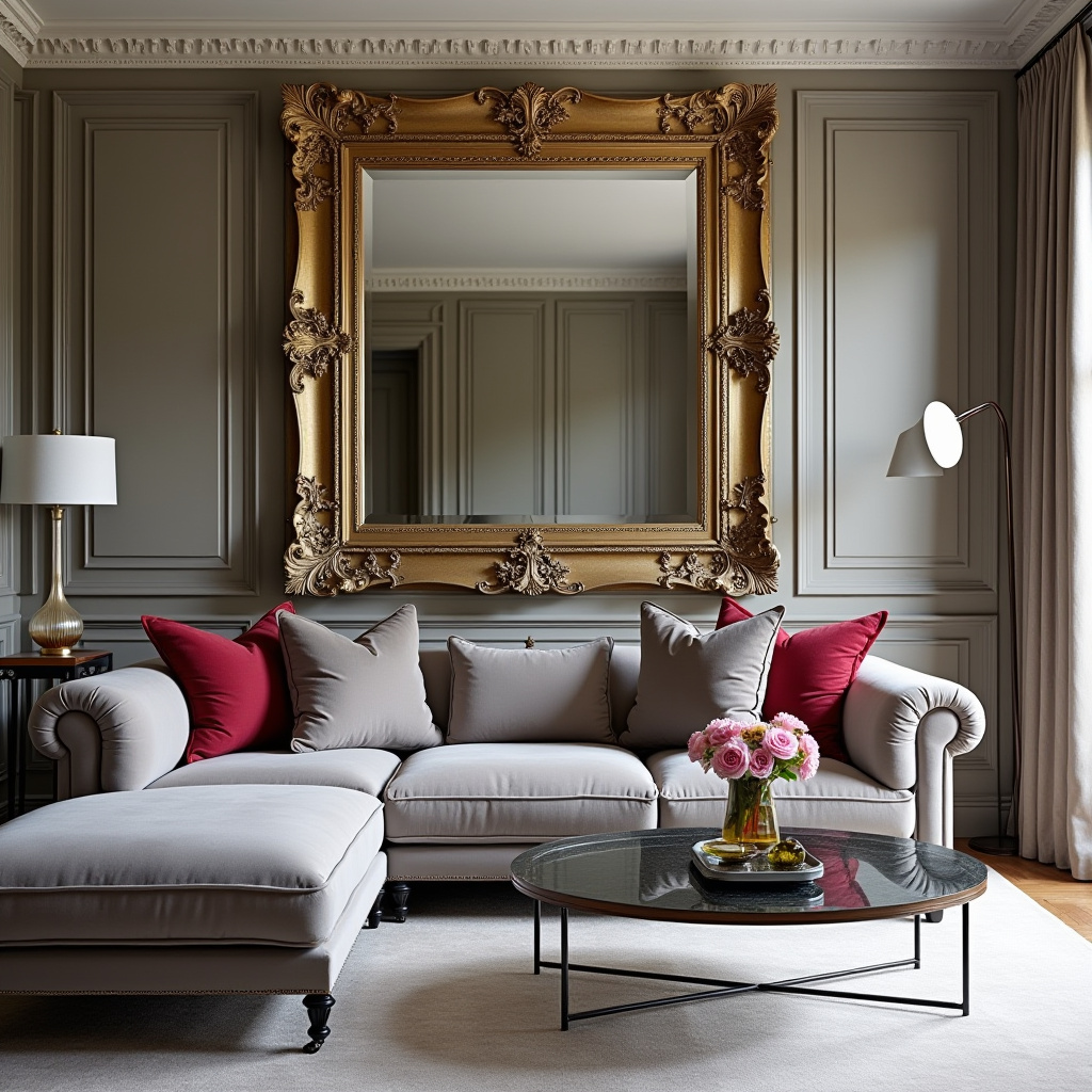 Living Room Mirror Wall 7