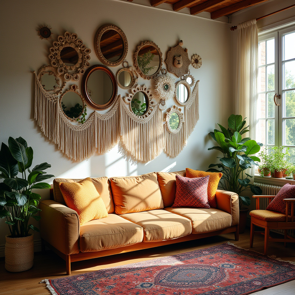 Living Room Mirror Wall 8