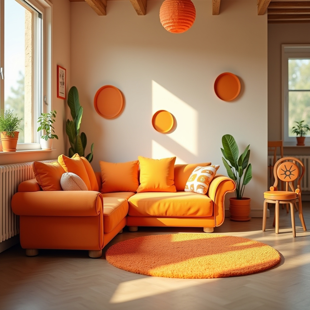 Living Room Orange 29