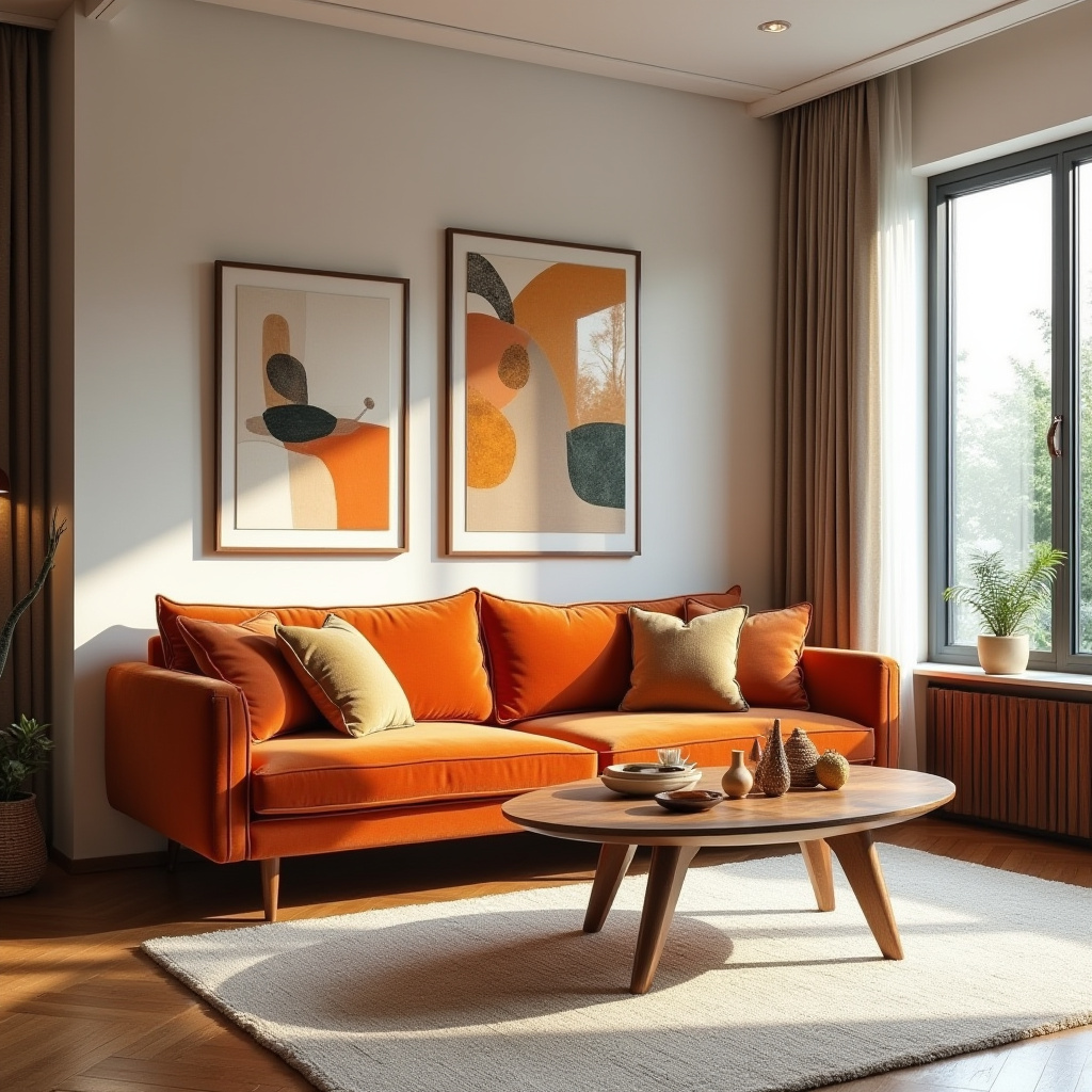 Living Room Orange 4