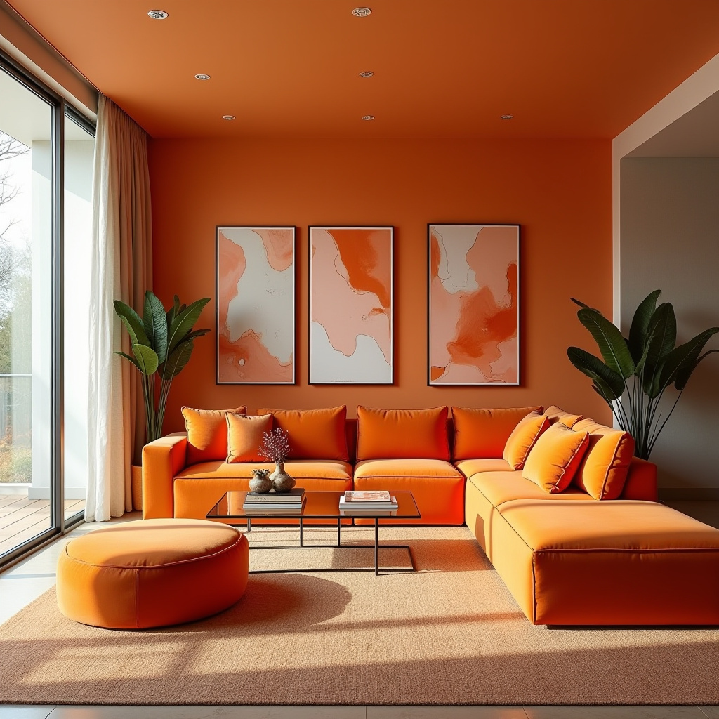 Living Room Orange 6