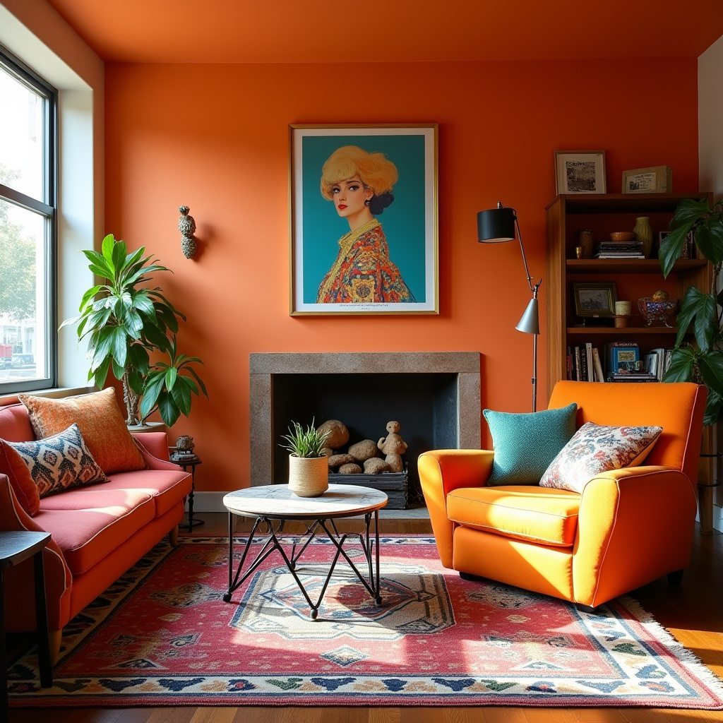 Living Room Orange 9