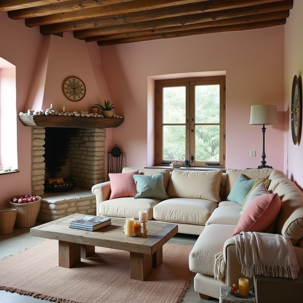 Living Room Pink 13