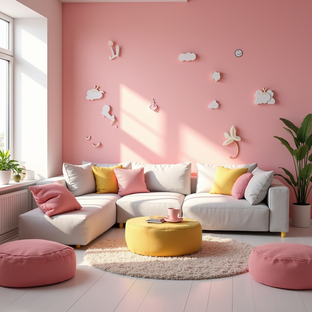 Living Room Pink 23