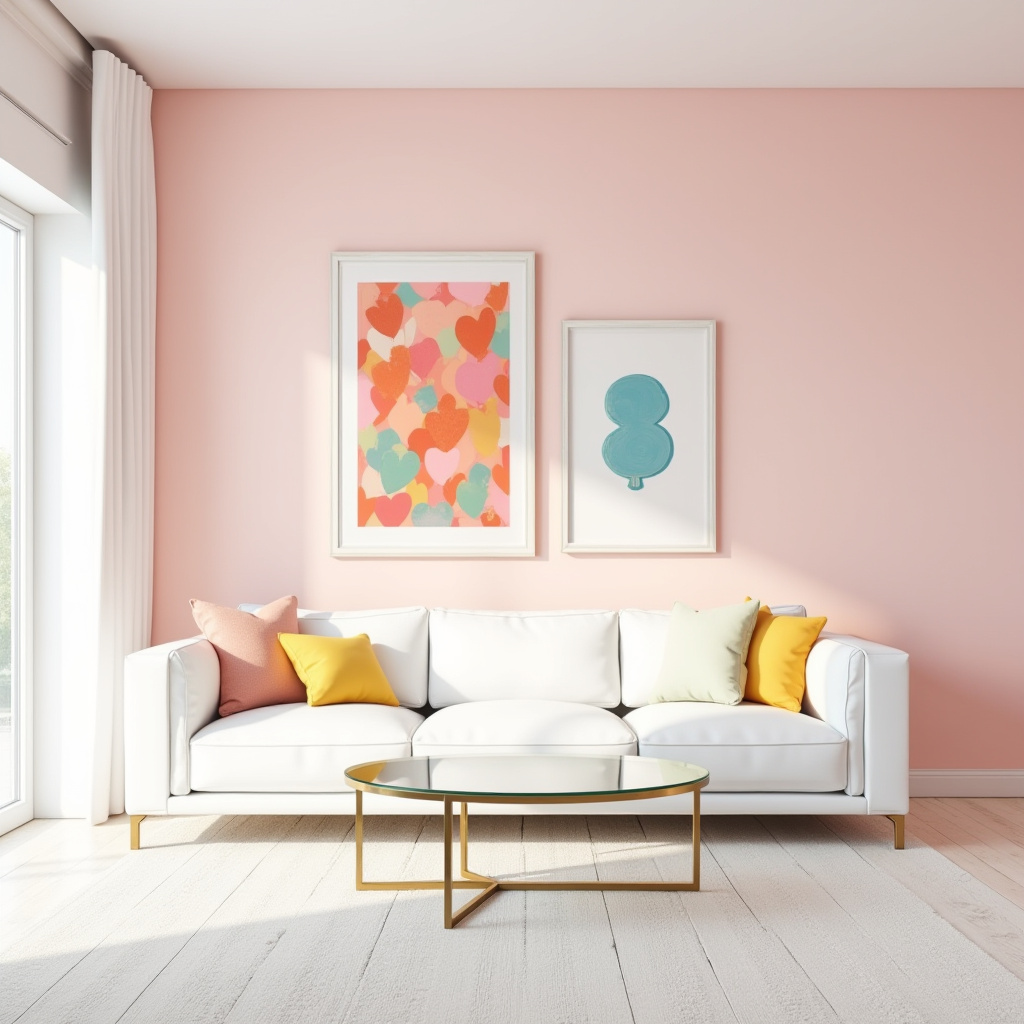 Living Room Pink 28