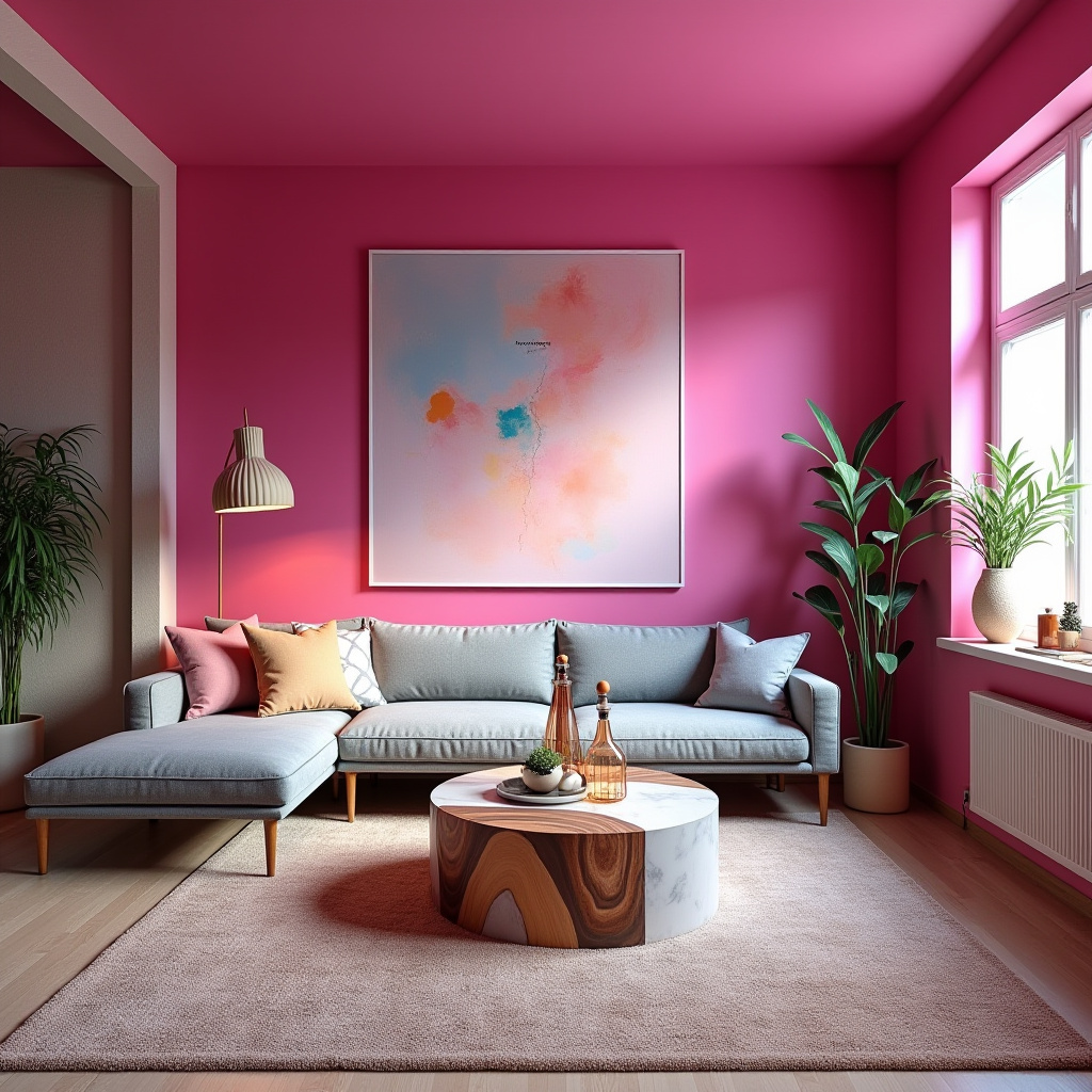 Living Room Pink 29