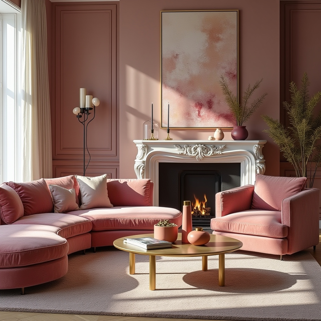 Living Room Pink 6