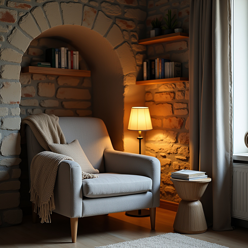 Living Room Stone Wall 11