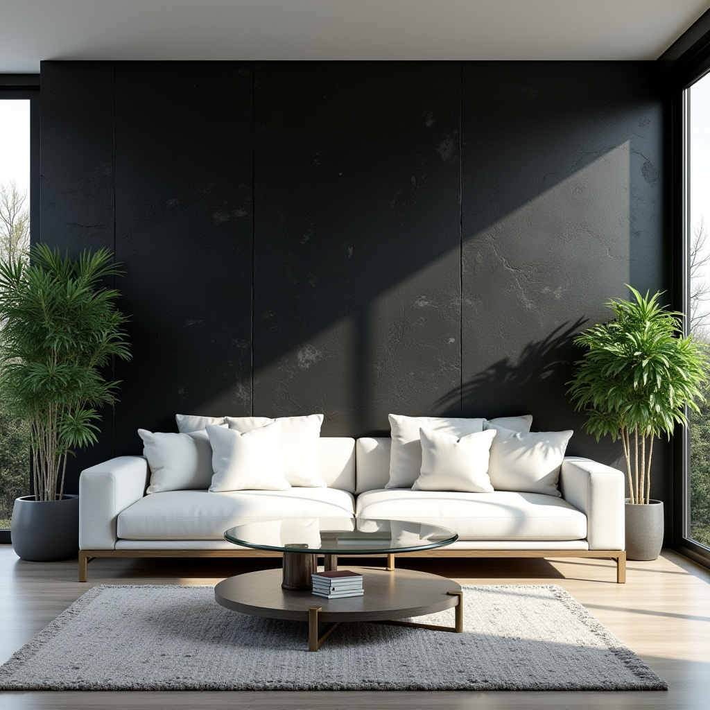 Living Room Stone Wall 2