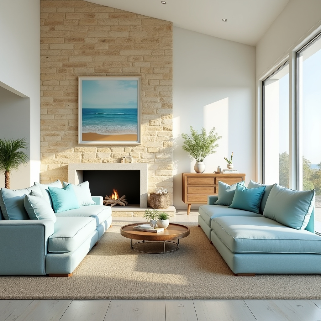 Living Room Stone Wall 20