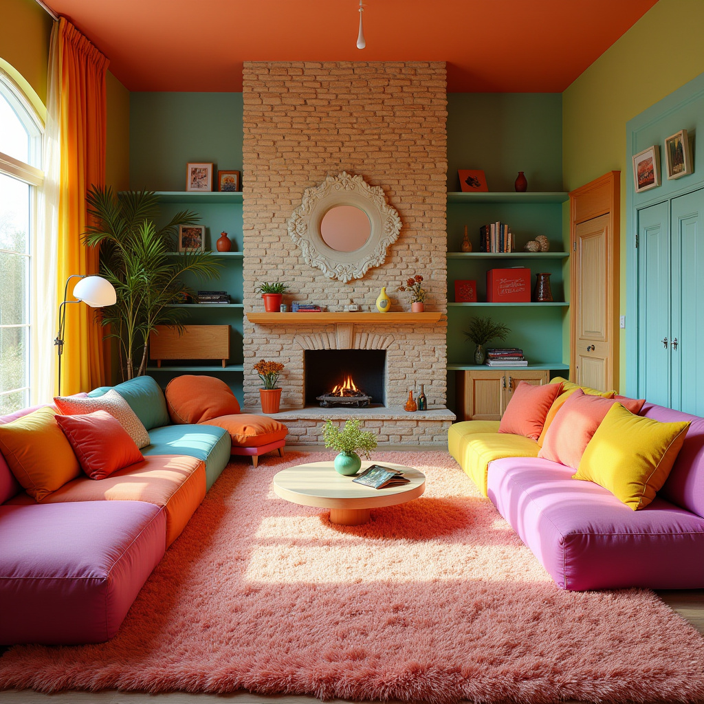 Living Room Stone Wall 24