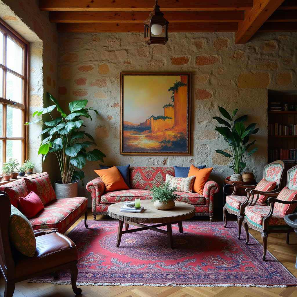 Living Room Stone Wall 6