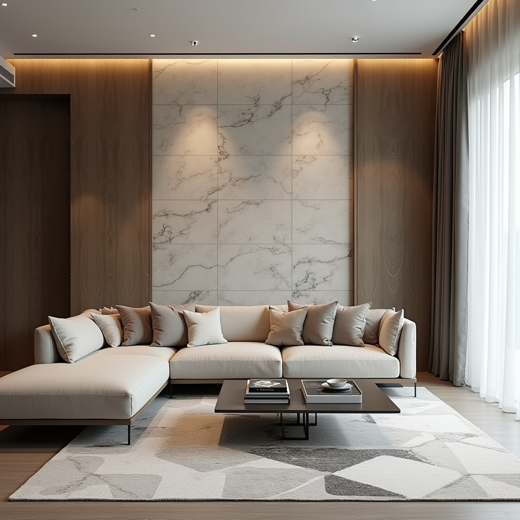 Living Room Stone Wall 8