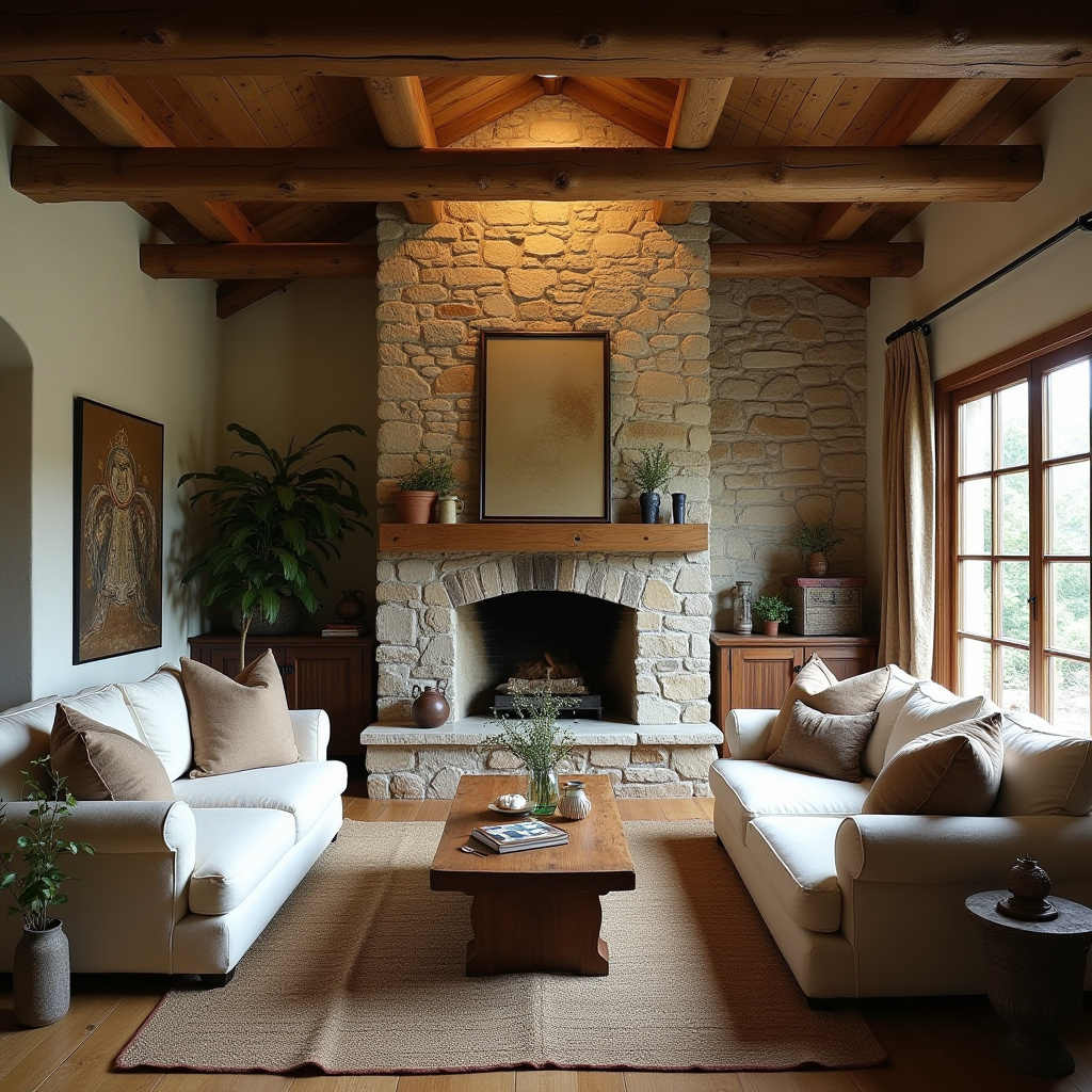Living Room Stone Wall 9