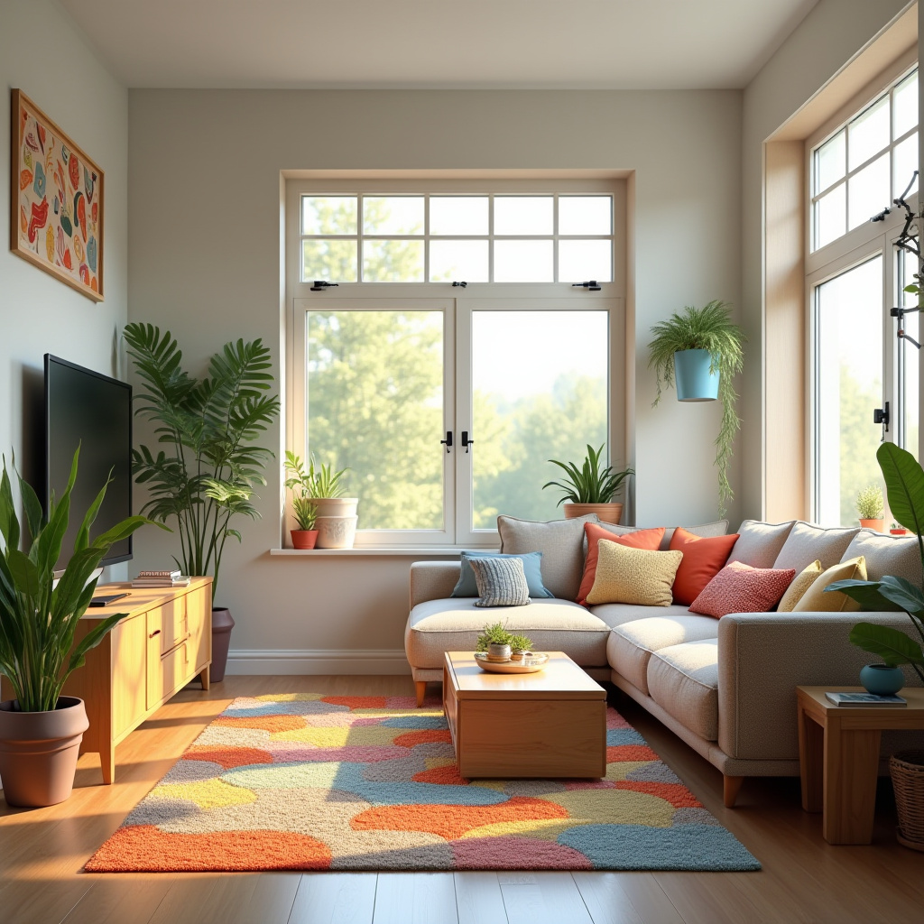 Living Room With Window Wall 12