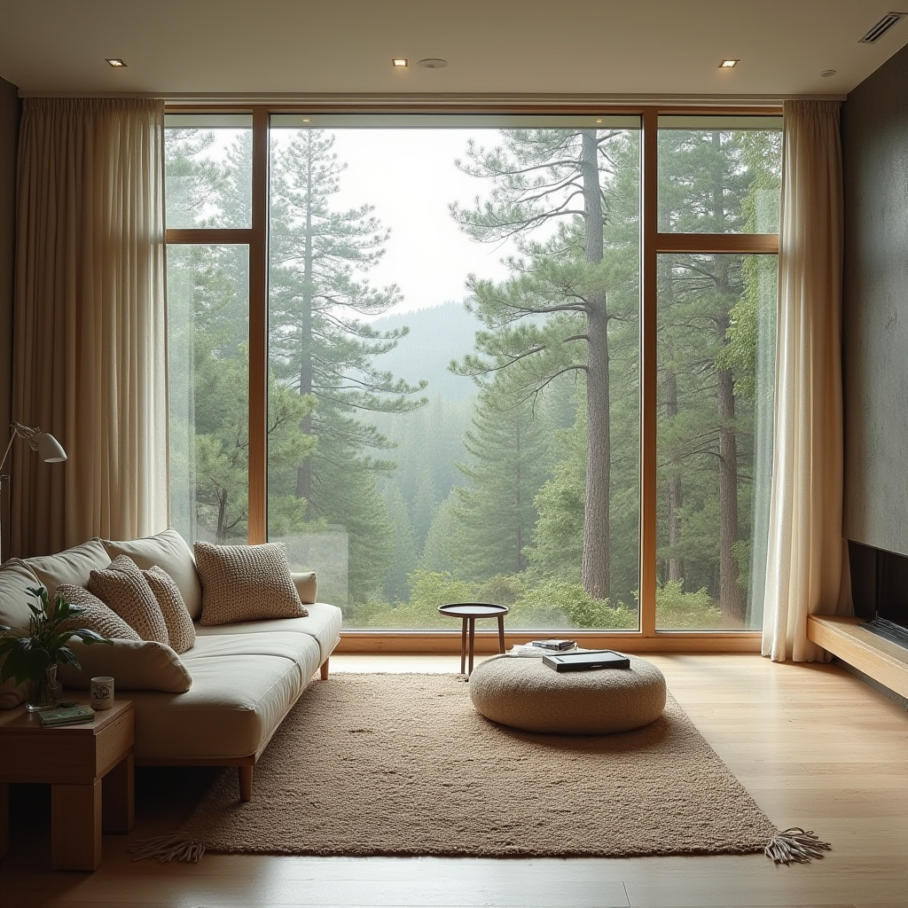 Living Room With Window Wall 15