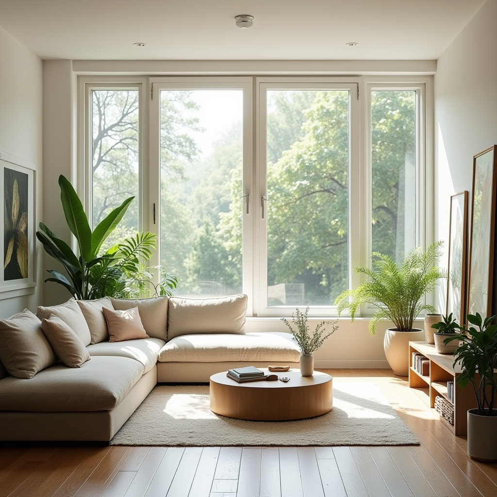 Living Room With Window Wall 20
