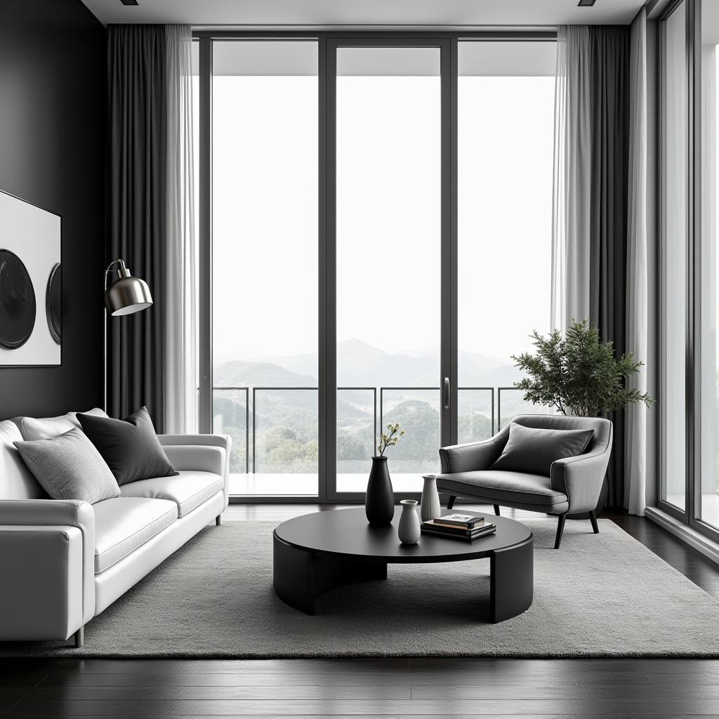 Living Room With Window Wall 21