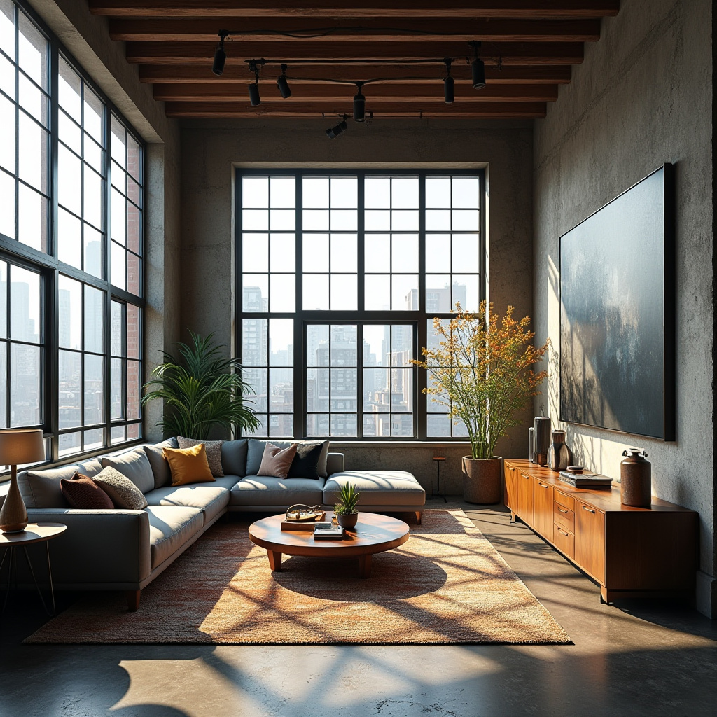 Living Room With Window Wall 23