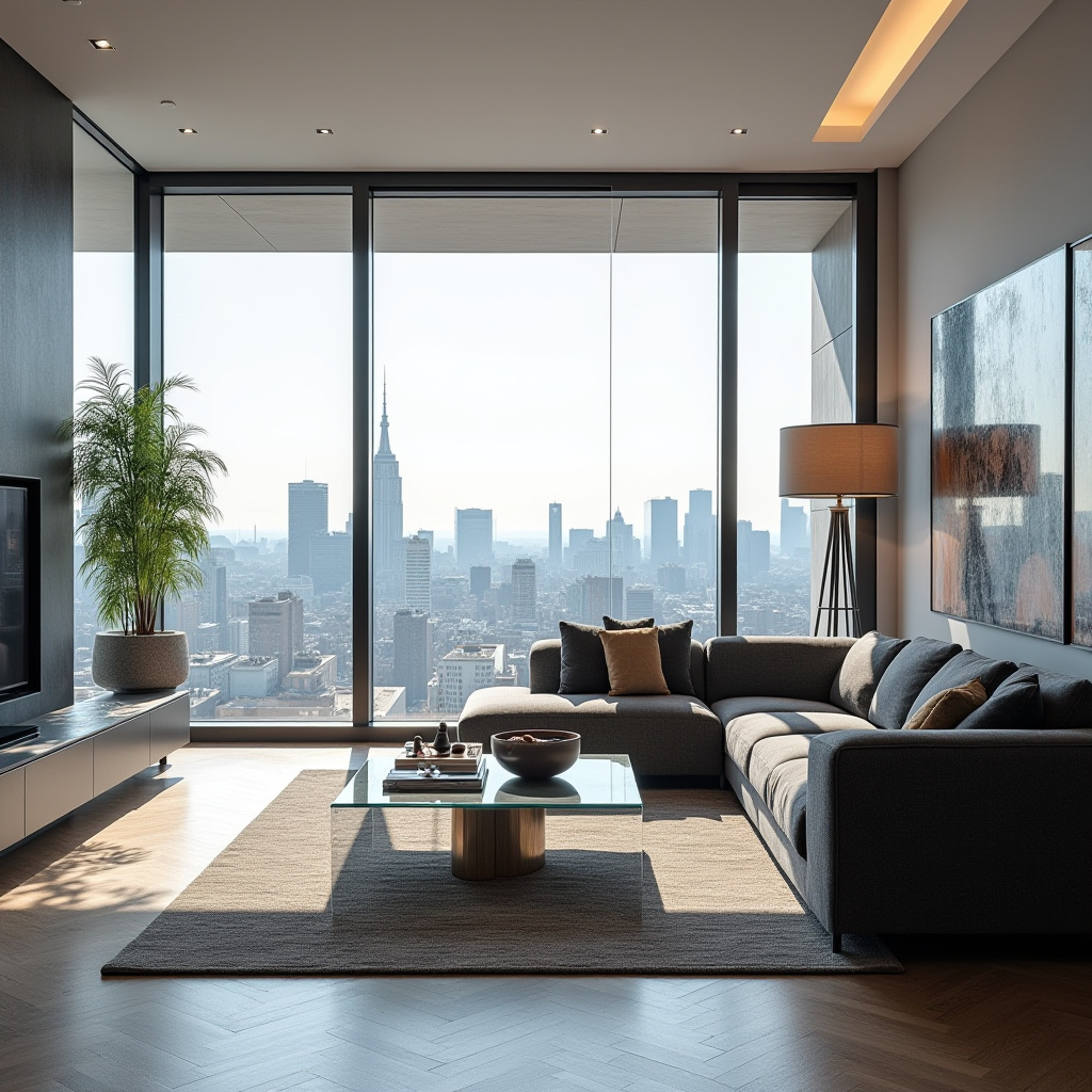 Living Room With Window Wall 9