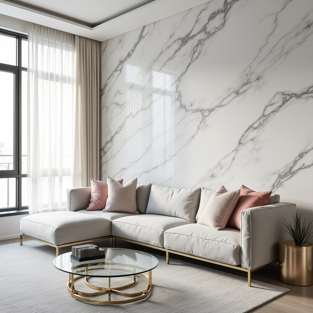 Marble Wall Living Room 1
