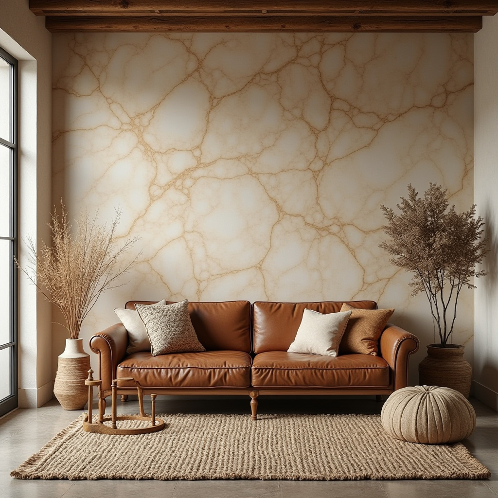 Marble Wall Living Room 13