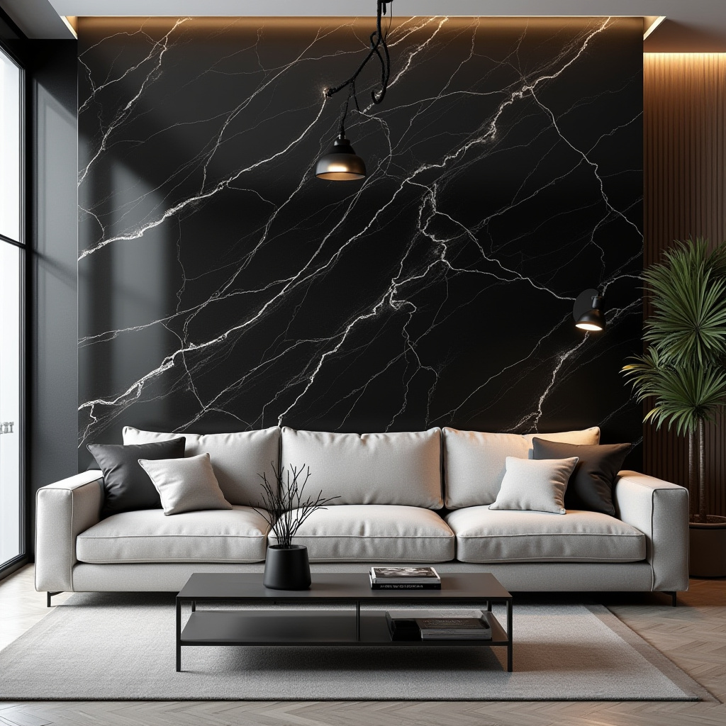 Marble Wall Living Room 18