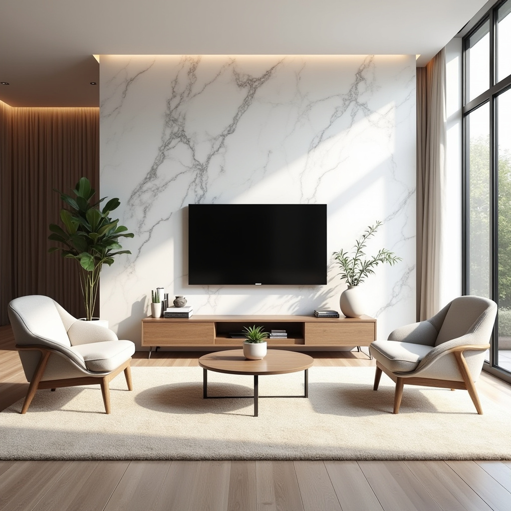 Marble Wall Living Room 2