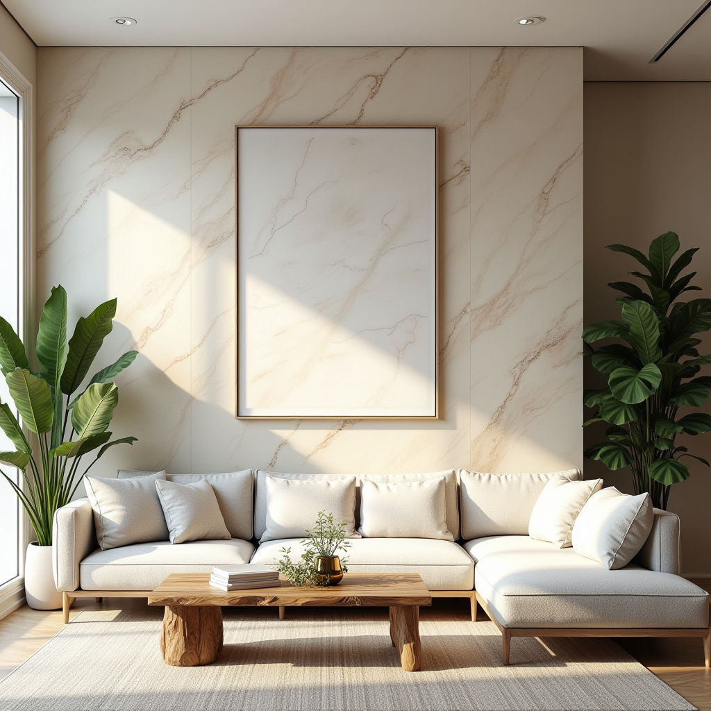 Marble Wall Living Room 5