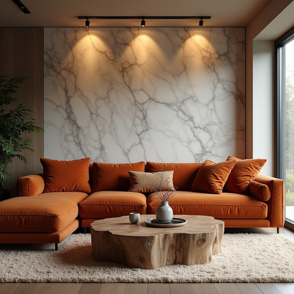 Marble Wall Living Room 7