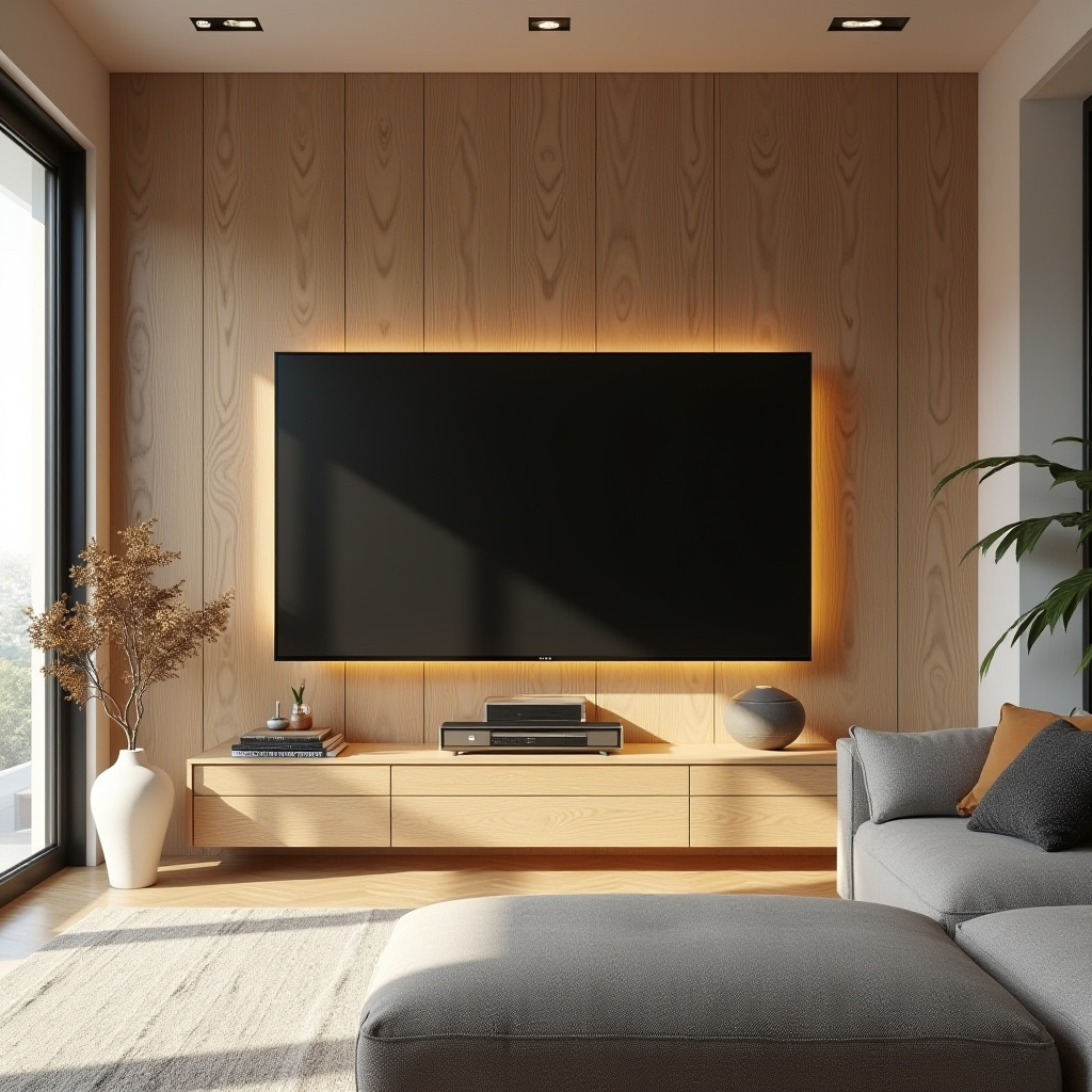 Minimalist Tv Wall Design Living Rooms 12