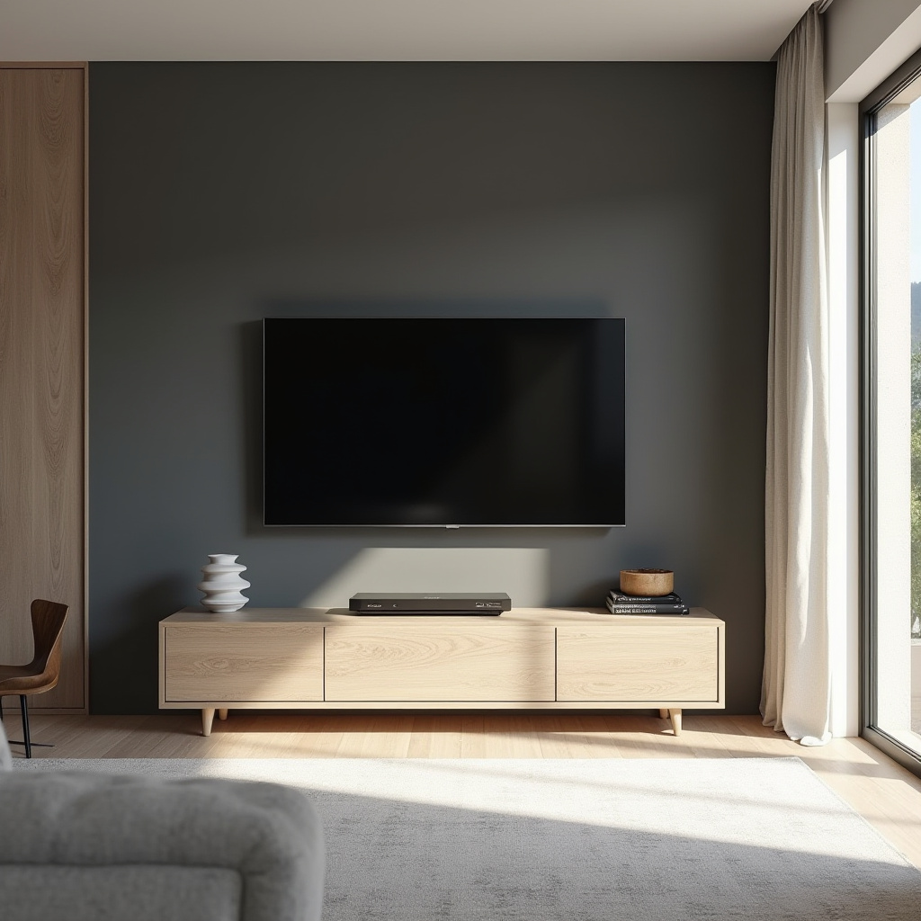 Minimalist Tv Wall Design Living Rooms 14