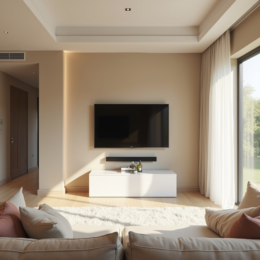 Minimalist Tv Wall Design Living Rooms 17