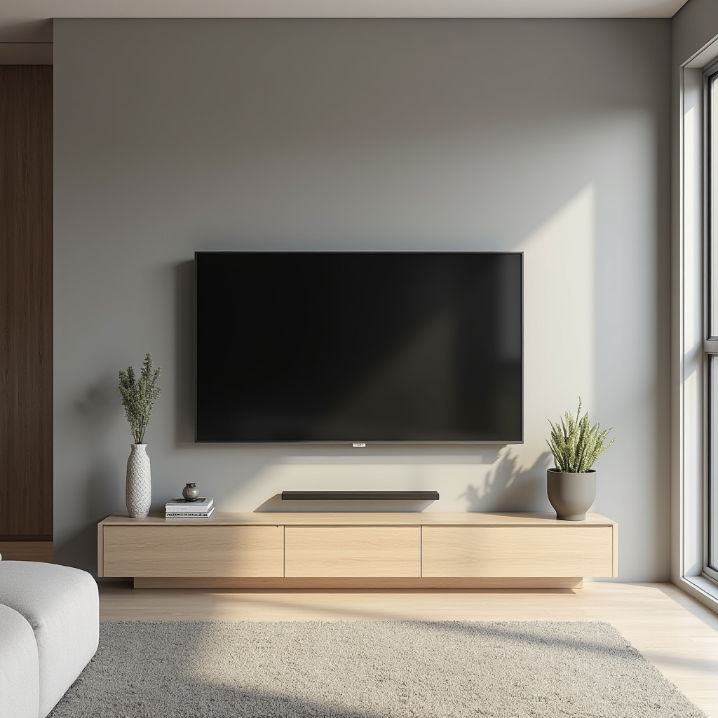 Minimalist Tv Wall Design Living Rooms 18