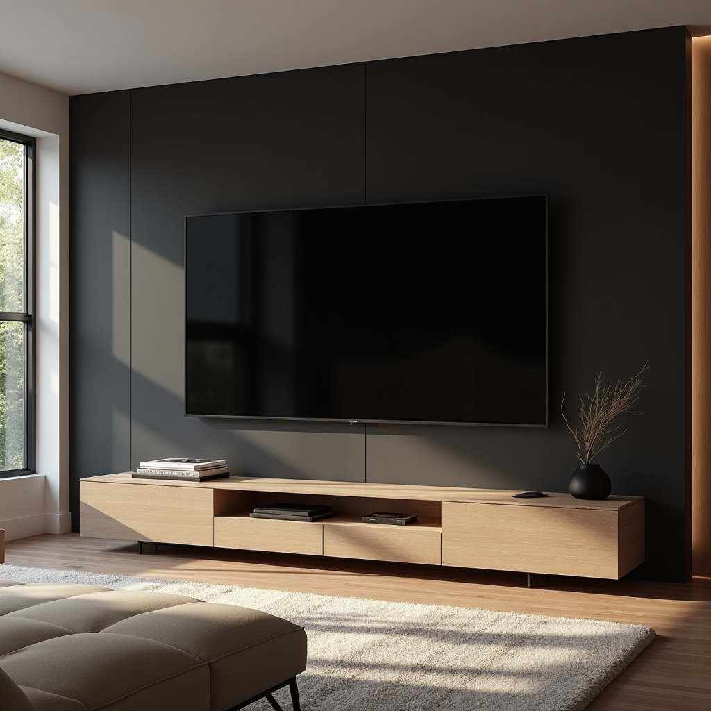 Minimalist Tv Wall Design Living Rooms 20