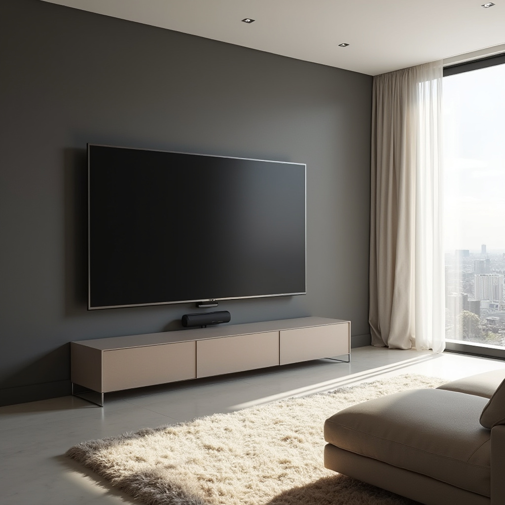 Minimalist Tv Wall Design Living Rooms 25