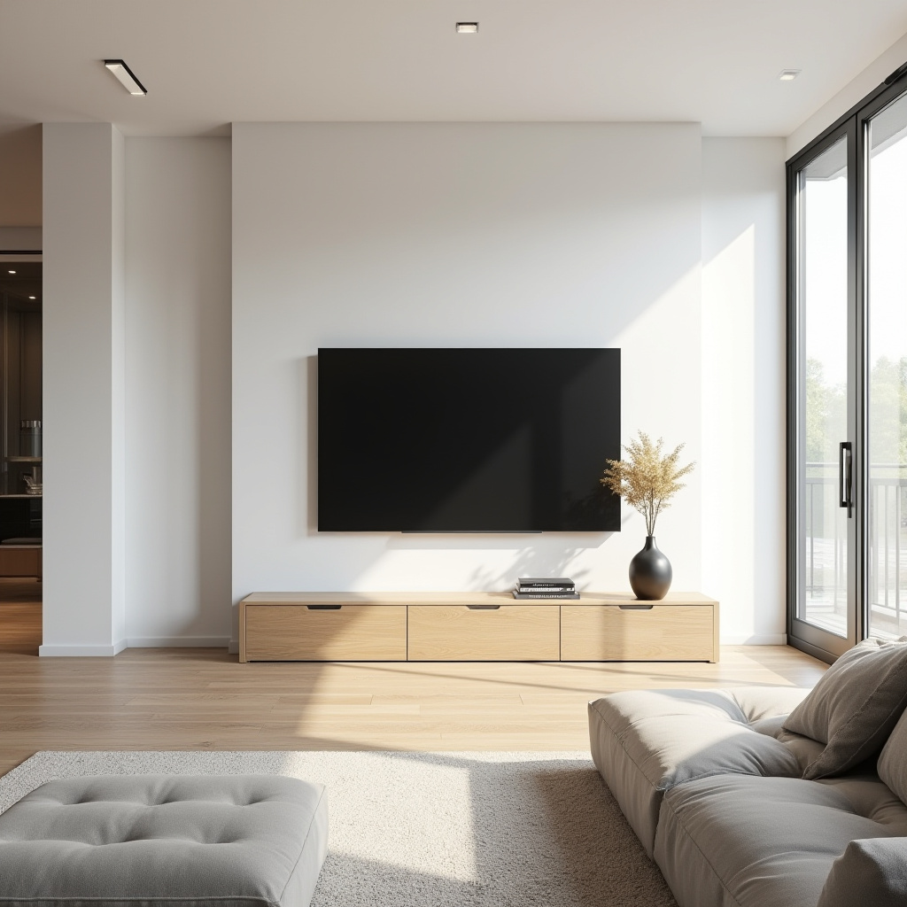 Minimalist Tv Wall Design Living Rooms 27