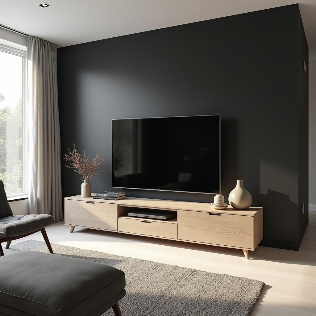 Minimalist Tv Wall Design Living Rooms 9