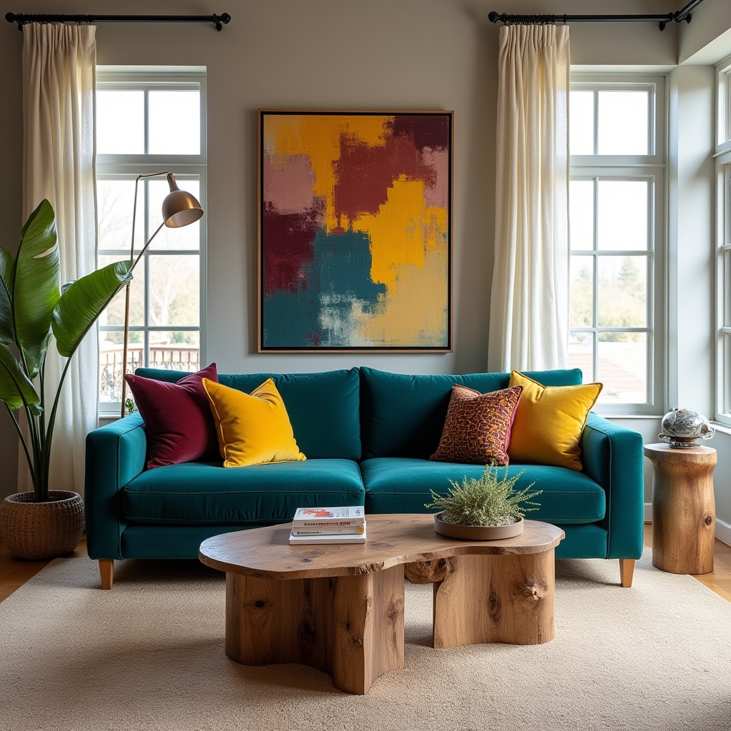 Modern Eclectic Living Room 1