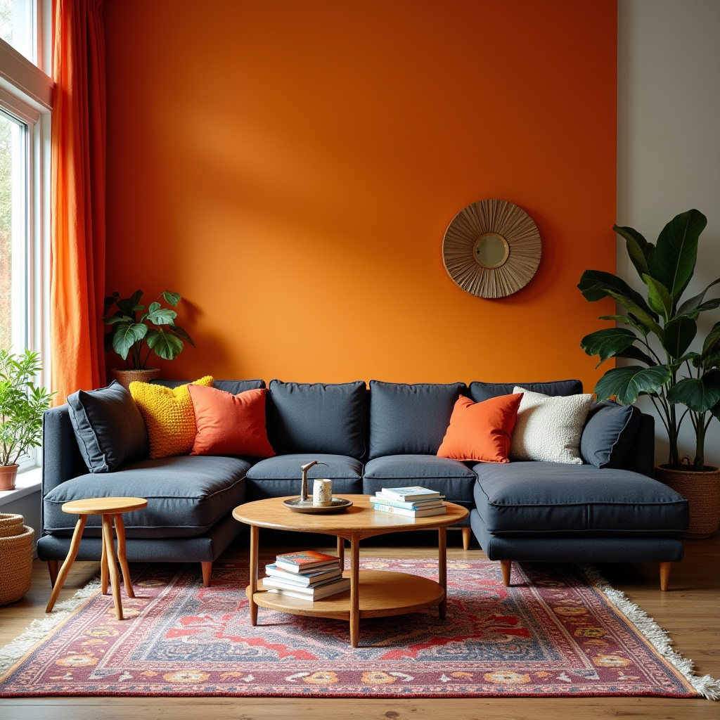 Modern Eclectic Living Room 12