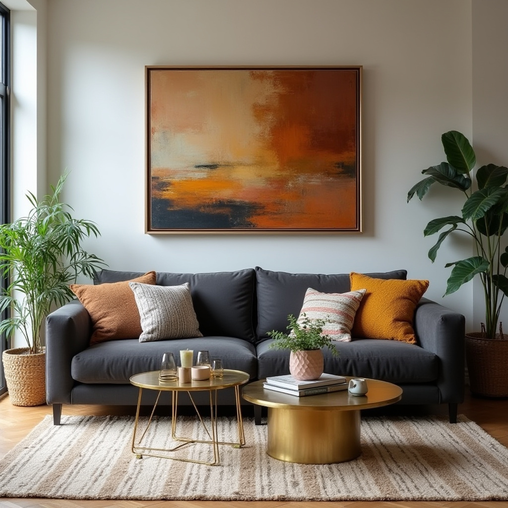 Modern Eclectic Living Room 13