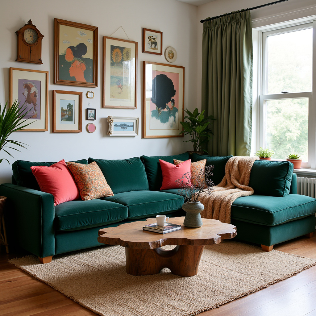 Modern Eclectic Living Room 18