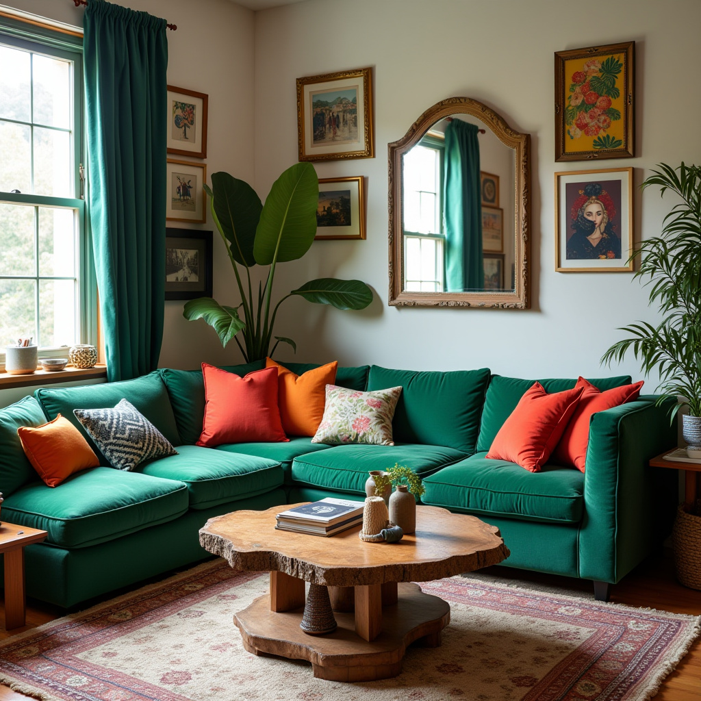 Modern Eclectic Living Room 25