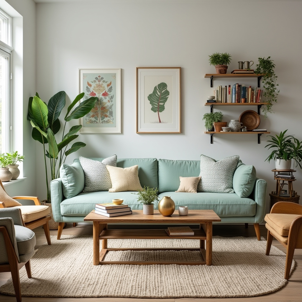 Modern Eclectic Living Room 26