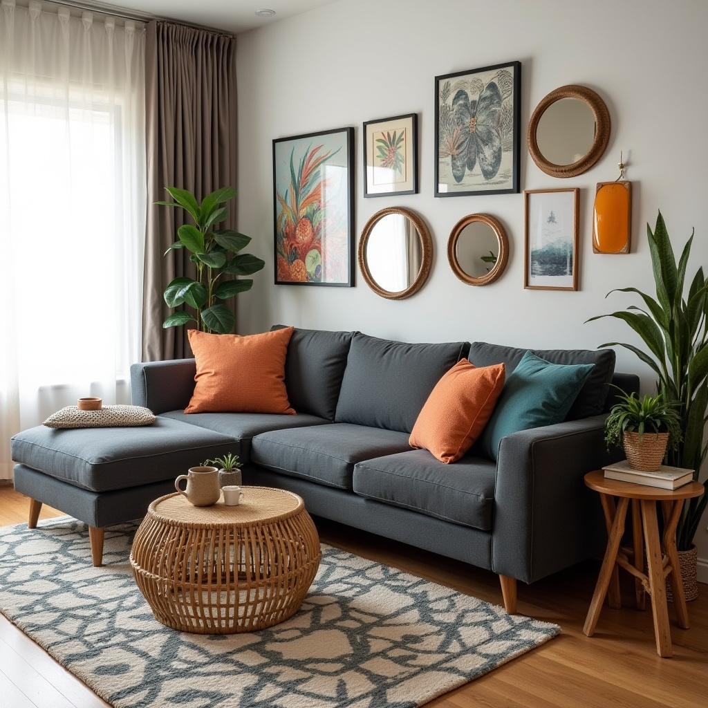 Modern Eclectic Living Room 3
