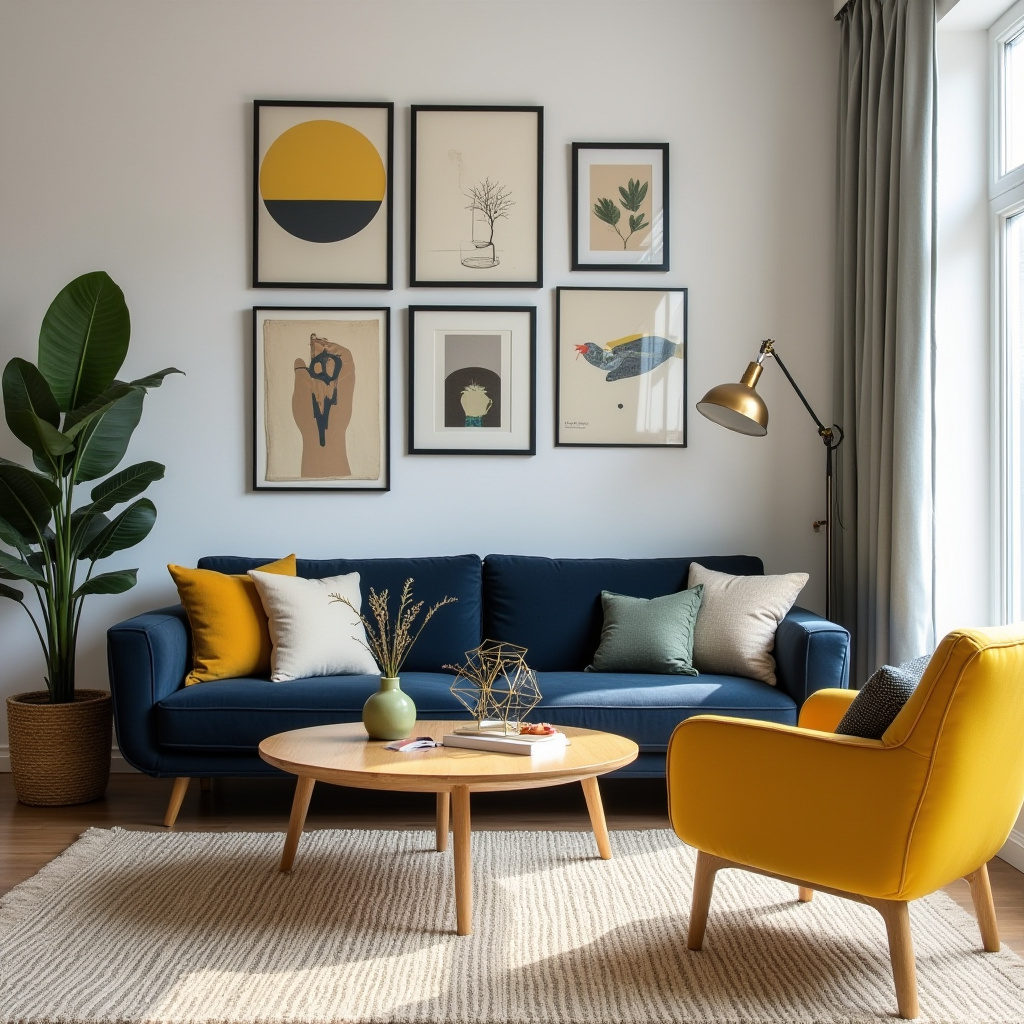 Modern Eclectic Living Room 4