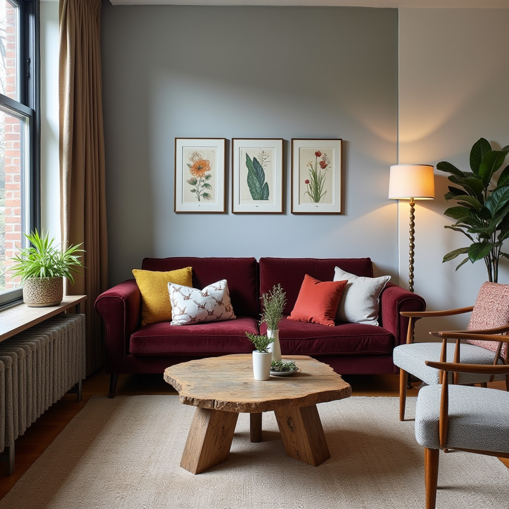 Modern Eclectic Living Room 5